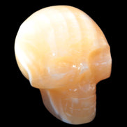 Banded Honey Calcite skull 44-55mm 134-191g Rocks and Things