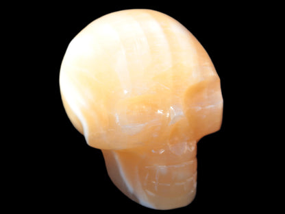 Banded Honey Calcite skull 44-55mm 134-191g Rocks and Things