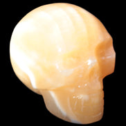Banded Honey Calcite skull 44-55mm 134-191g Rocks and Things