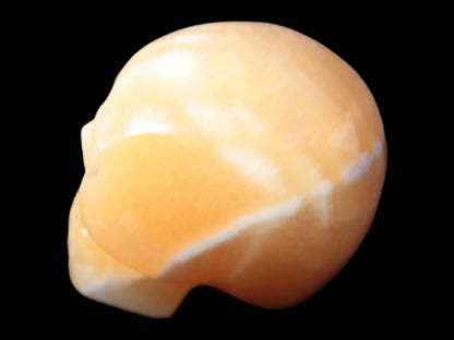 Banded Honey Calcite skull 44-55mm 134-191g Rocks and Things