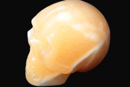 Banded Honey Calcite skull 44-55mm 134-191g Rocks and Things