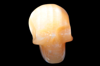 Banded Honey Calcite skull 44-55mm 134-191g Rocks and Things