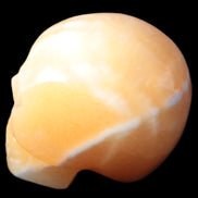 Banded Honey Calcite skull 44-55mm 134-191g Rocks and Things