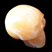 Banded Honey Calcite skull 44-55mm 134-191g Rocks and Things