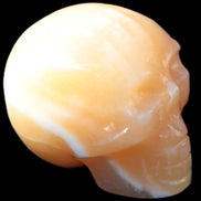 Banded Honey Calcite skull 44-55mm 134-191g Rocks and Things
