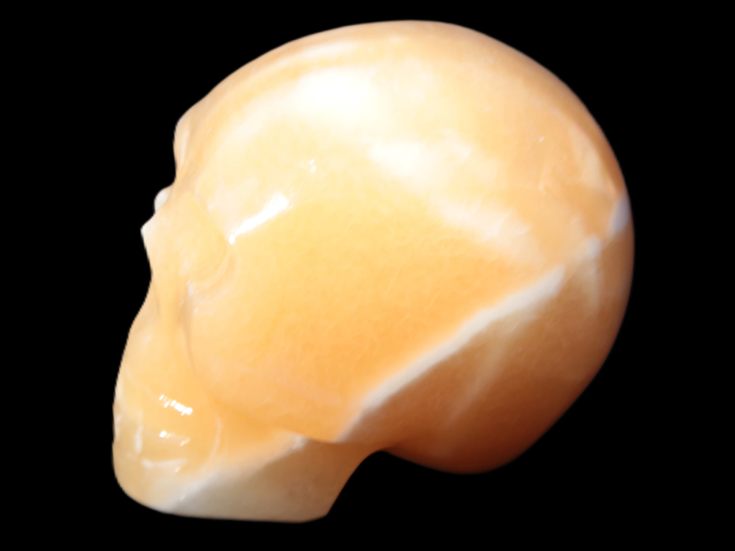 Banded Honey Calcite skull 44-55mm 134-191g Rocks and Things