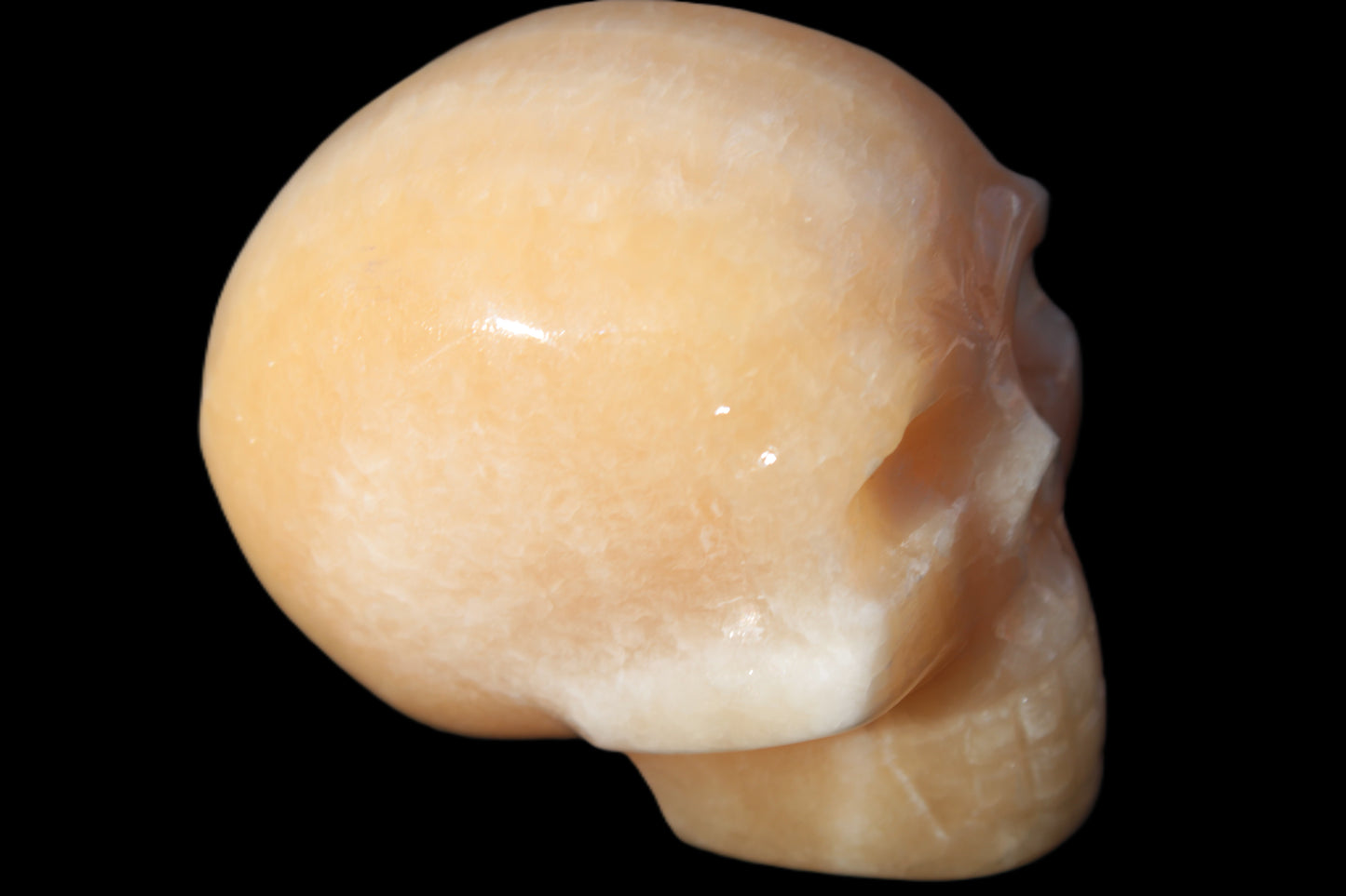 Banded Honey Calcite skull 44-55mm 134-191g Rocks and Things