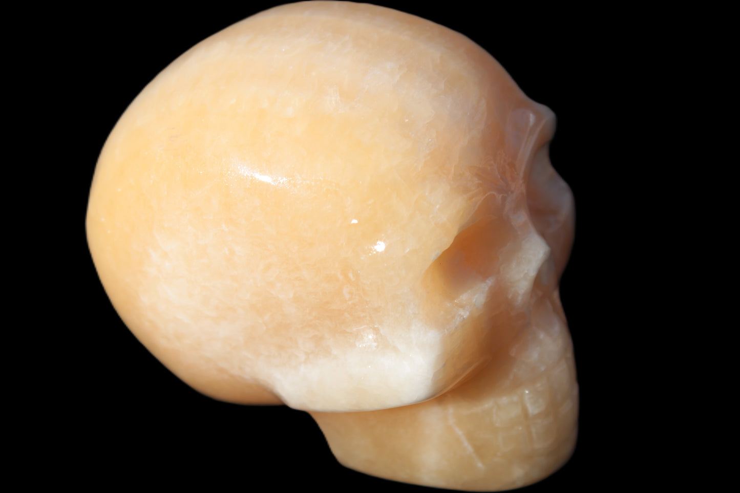 Banded Honey Calcite skull 44-55mm 134-191g Rocks and Things