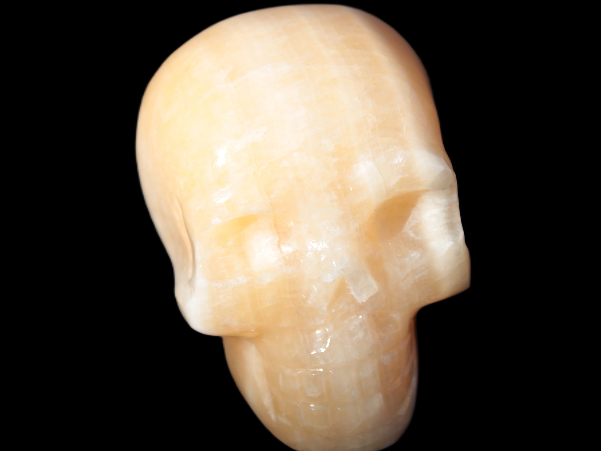 Banded Honey Calcite skull 44-55mm 134-191g Rocks and Things