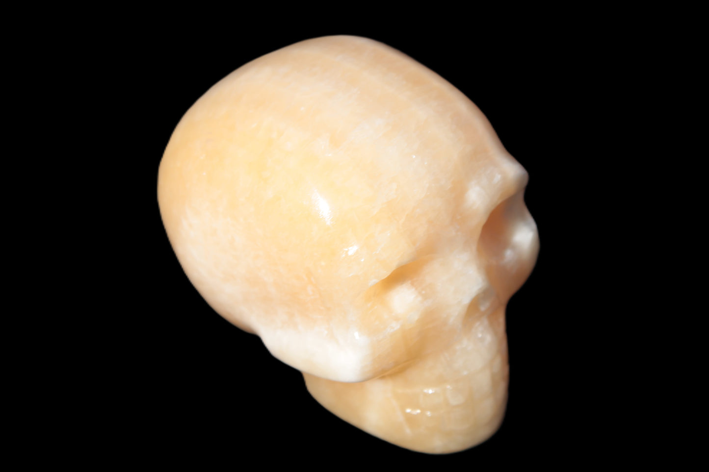 Banded Honey Calcite skull 44-55mm 134-191g Rocks and Things