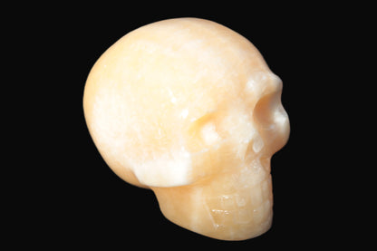 Banded Honey Calcite skull 44-55mm 134-191g Rocks and Things