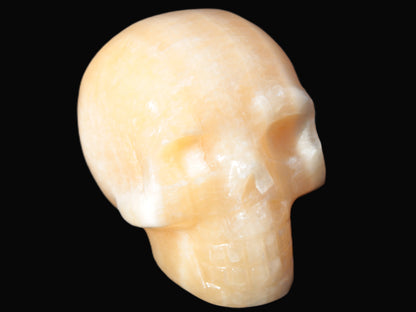 Banded Honey Calcite skull 44-55mm 134-191g Rocks and Things