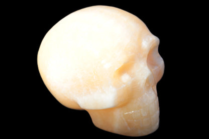 Banded Honey Calcite skull 44-55mm 134-191g Rocks and Things