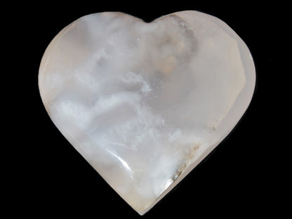 Mangano Calcite hand-carved heart 67-94mm  129-274g Rocks and Things