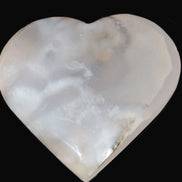 Mangano Calcite hand-carved heart 67-94mm  129-274g Rocks and Things