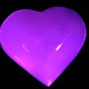 Mangano Calcite hand-carved heart 67-94mm  129-274g Rocks and Things