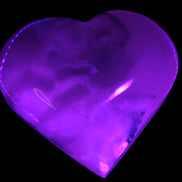 Mangano Calcite hand-carved heart 67-94mm  129-274g Rocks and Things