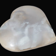 Mangano Calcite hand-carved heart 67-94mm  129-274g Rocks and Things