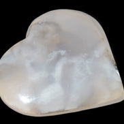 Mangano Calcite hand-carved heart 67-94mm  129-274g Rocks and Things