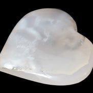 Mangano Calcite hand-carved heart 67-94mm  129-274g Rocks and Things