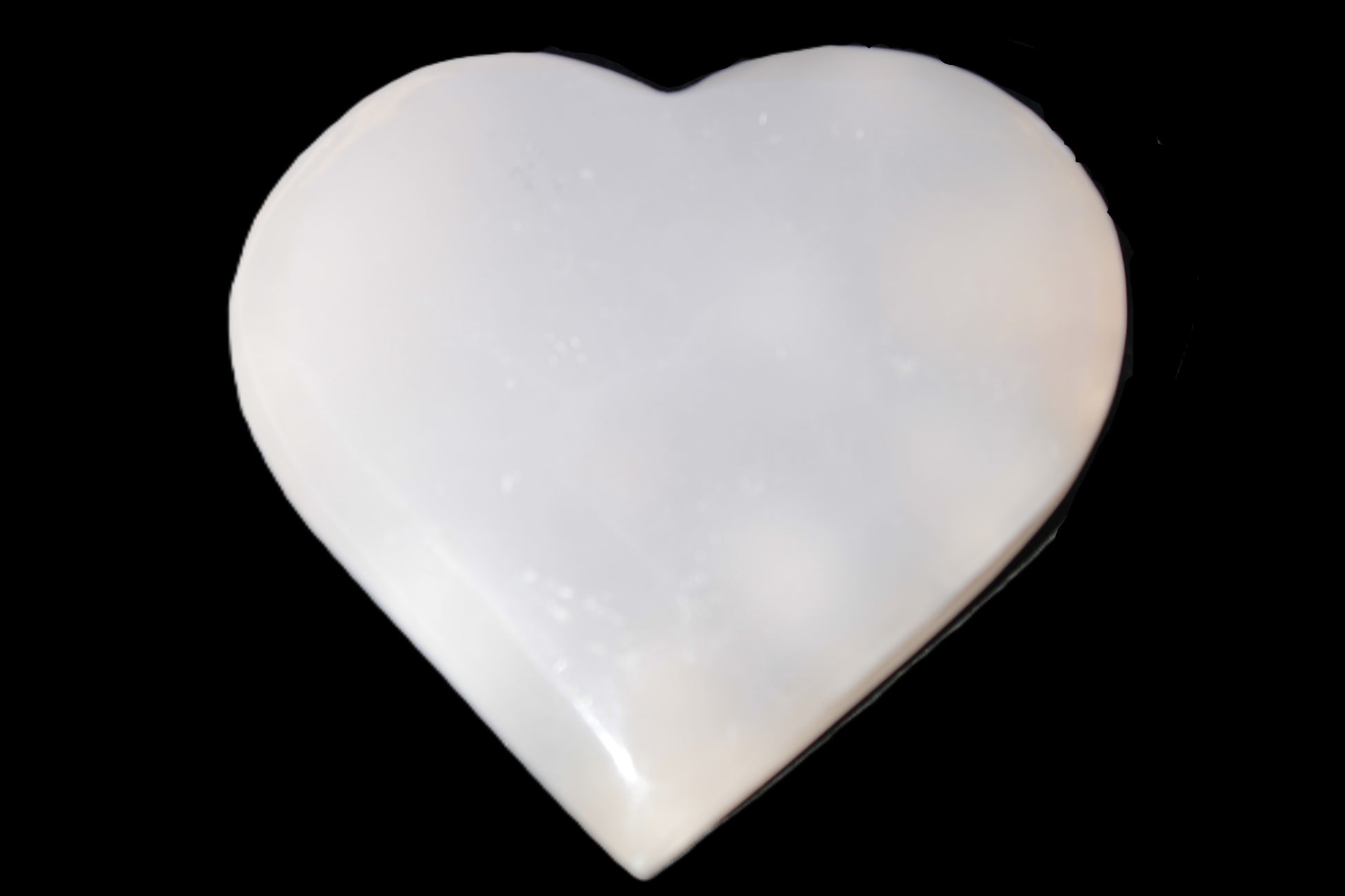 Mangano Calcite hand-carved heart 67-94mm  129-274g Rocks and Things