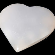Mangano Calcite hand-carved heart 67-94mm  129-274g Rocks and Things