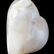 Mangano Calcite hand-carved heart 67mm 120/125g in sunlight - Rocks and Things Store