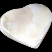 Mangano Calcite hand-carved heart 67mm  120/125g Rocks and Things