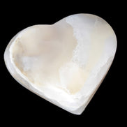 Mangano Calcite hand-carved heart 67mm  120/125g Rocks and Things