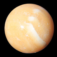 Yellow  Calcite sphere 64/65mm 346-371g  in sunshine - Rocks and Things Store