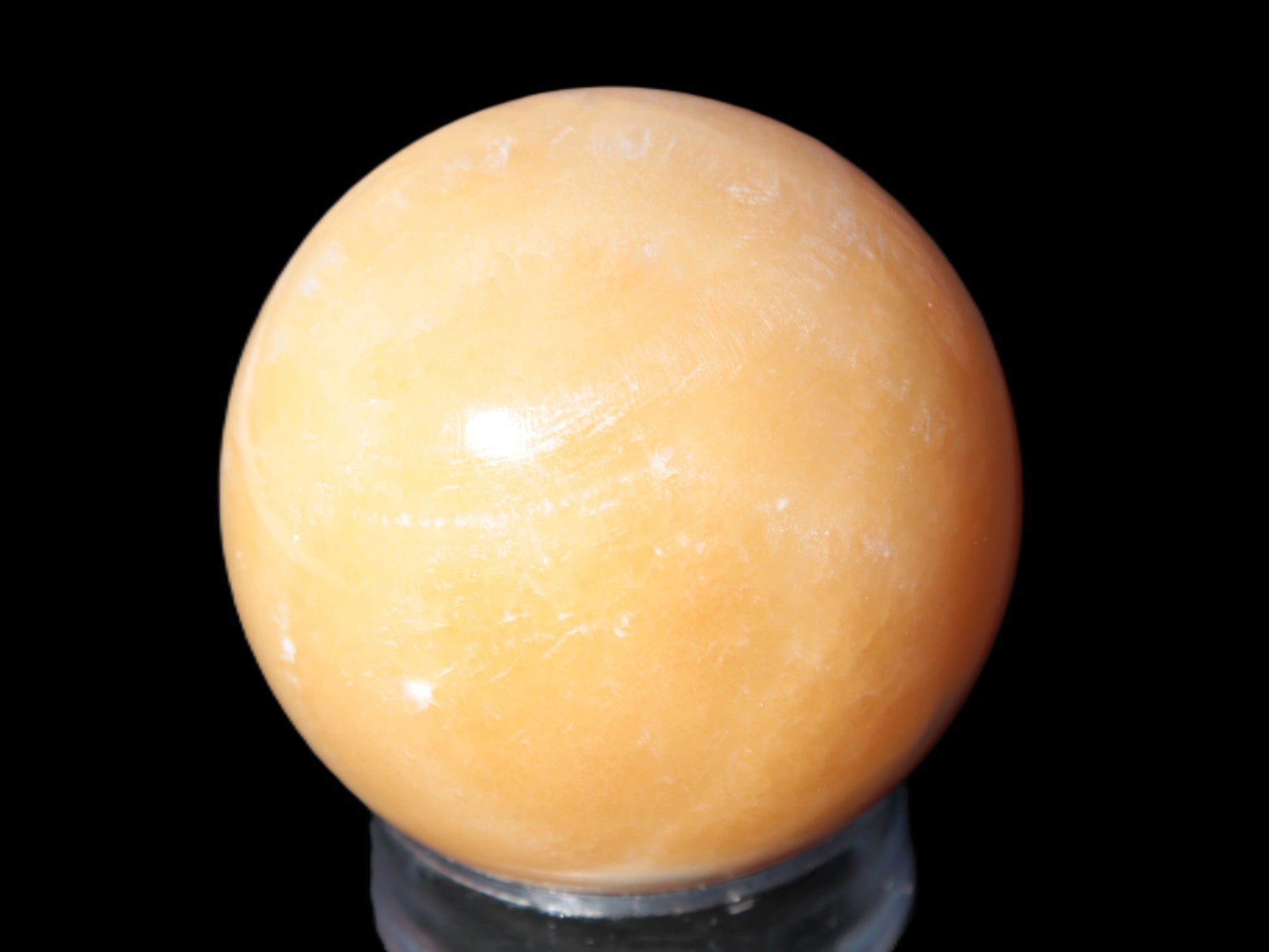 Honey Calcite sphere 64/65mm 346-371g Rocks and Things