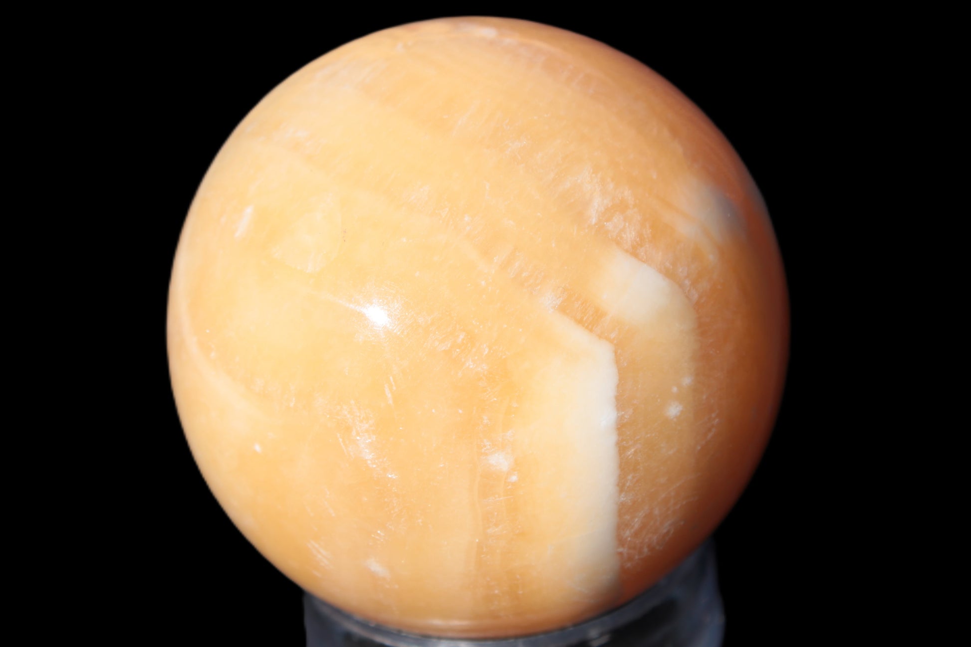 Honey Calcite sphere 64/65mm 346-371g Rocks and Things