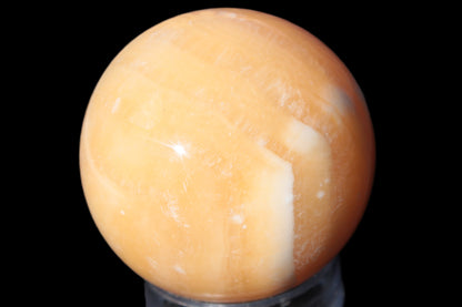 Honey Calcite sphere 64/65mm 346-371g Rocks and Things