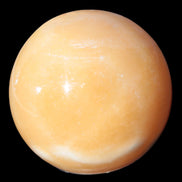 Yellow  Calcite sphere 64/65mm 346-371g  in sunshine - Rocks and Things Store
