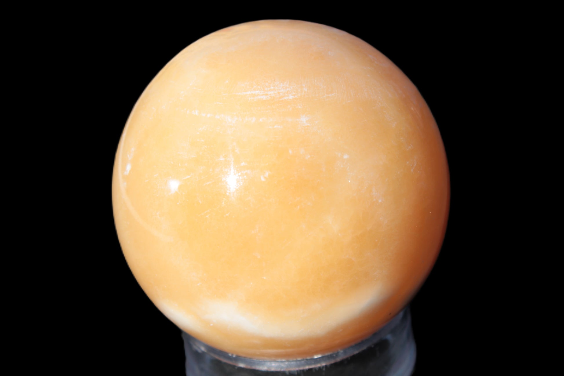 Honey Calcite sphere 64/65mm 346-371g Rocks and Things