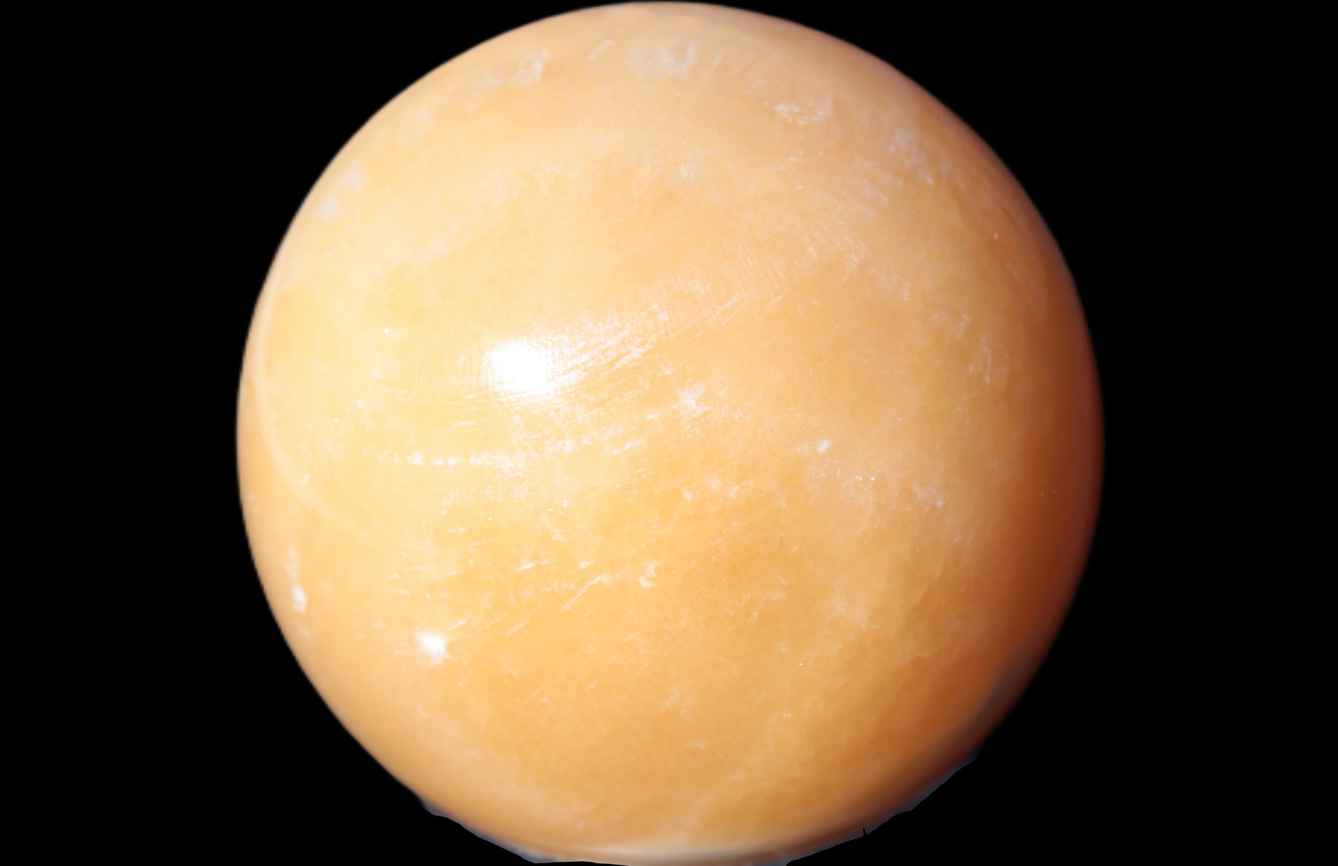 Honey Calcite sphere 64/65mm 346-371g Rocks and Things