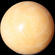 Yellow  Calcite sphere 64/65mm 346-371g  in sunshine - Rocks and Things Store