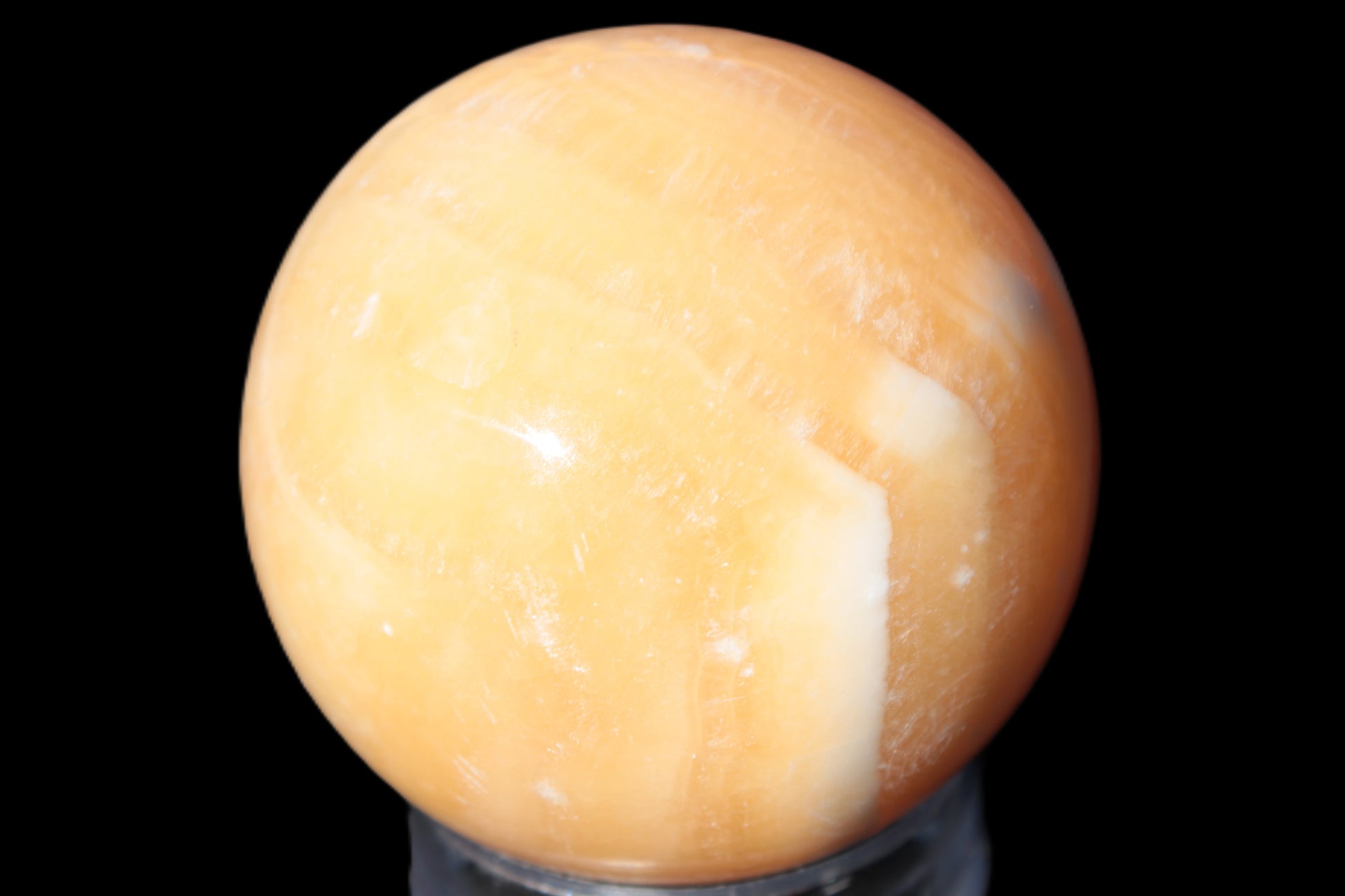 Honey Calcite sphere 64/65mm 346-371g Rocks and Things