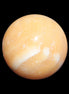 Yellow  Calcite sphere 64/65mm 346-371g  in sunshine - Rocks and Things Store