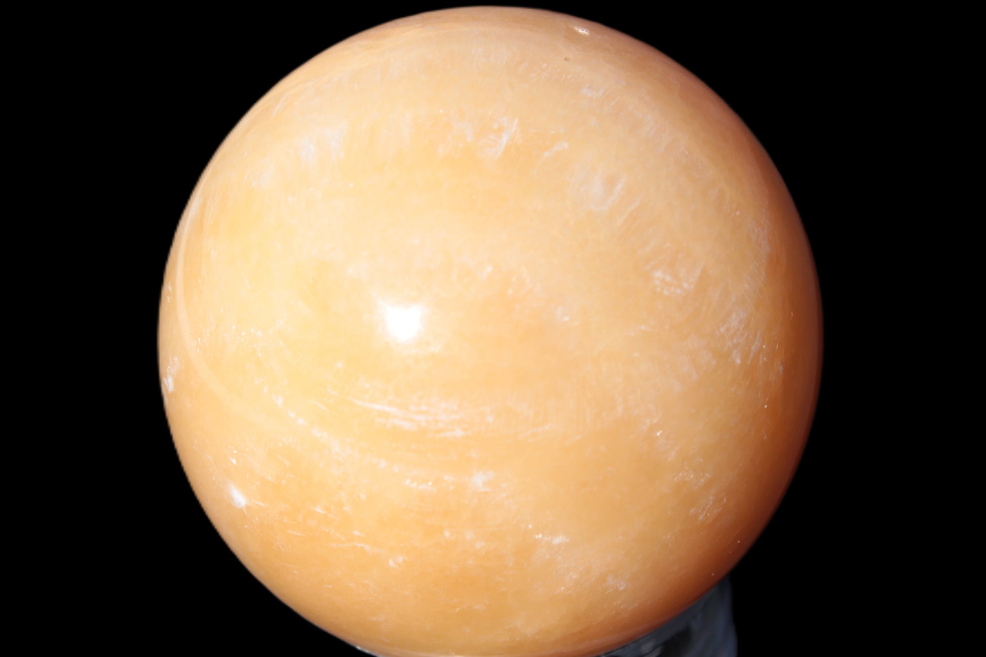 Honey Calcite sphere 64/65mm 346-371g Rocks and Things