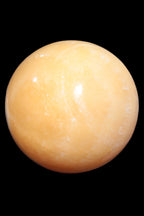 Yellow  Calcite sphere 64/65mm 346-371g  in sunshine - Rocks and Things Store