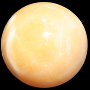Yellow  Calcite sphere 64/65mm 346-371g  in sunshine - Rocks and Things Store