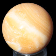 Honey Calcite sphere 64/65mm 346-371g Rocks and Things