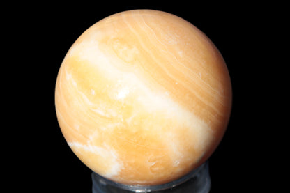 Honey Calcite sphere 64/65mm 346-371g Rocks and Things