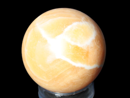 Honey Calcite sphere 64/65mm 346-371g Rocks and Things