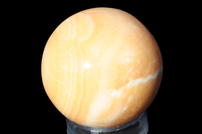 Honey Calcite sphere 64/65mm 346-371g Rocks and Things