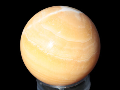 Honey Calcite sphere 64/65mm 346-371g Rocks and Things