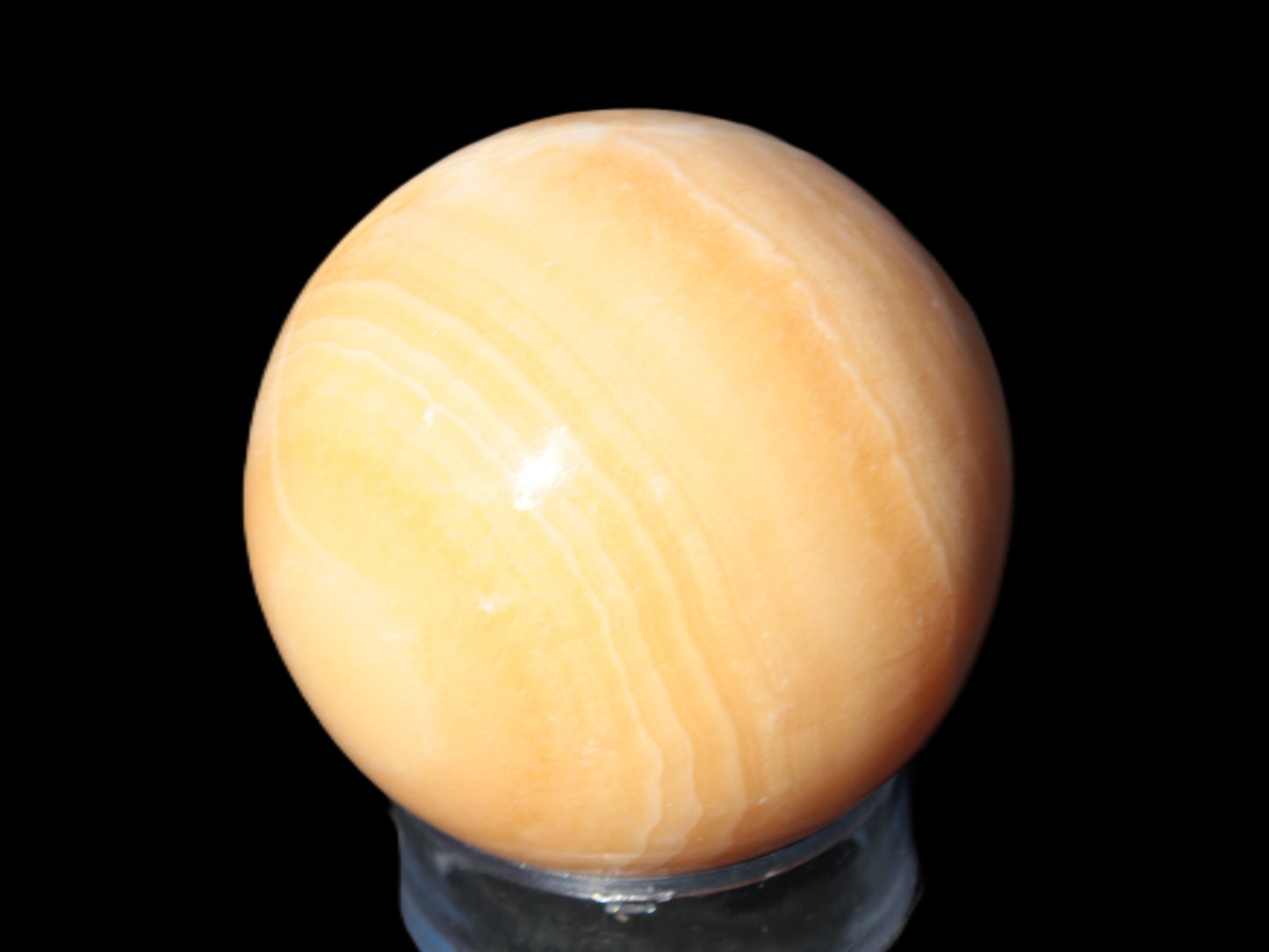 Honey Calcite sphere 64/65mm 346-371g Rocks and Things