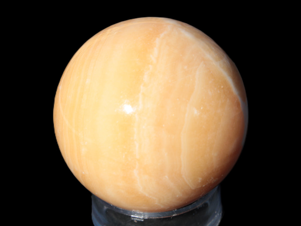 Honey Calcite sphere 64/65mm 346-371g Rocks and Things