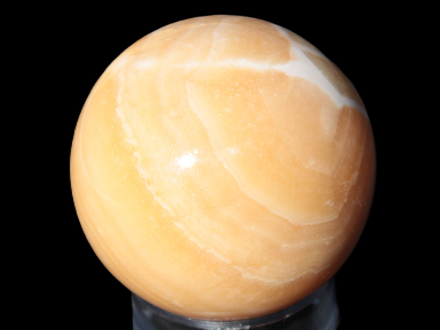 Honey Calcite sphere 64/65mm 346-371g Rocks and Things